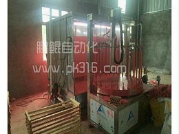 沙发脚顶压24工位转盘喷漆设备