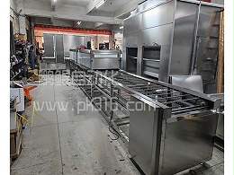 空调出风口塑料往复喷漆流水线