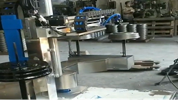 轮毅专用类型两工位三轴智能喷涂设备