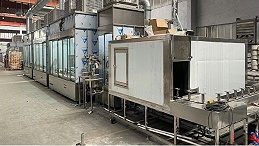 锅具外内壁撒点喷烤流水线