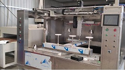 水壶类型五金配件六轴喷烤流水线