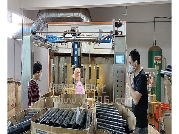 五金灯罩内壁六轴喷漆设备