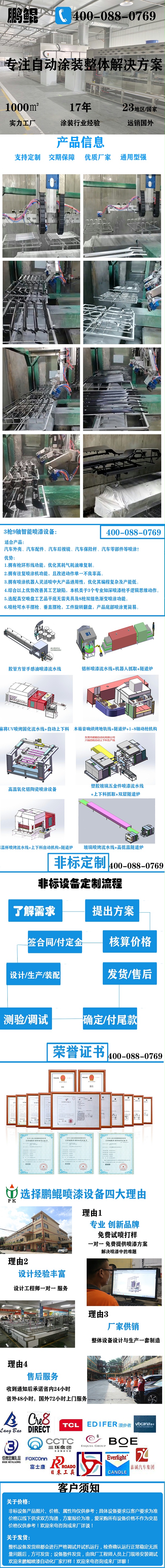 汽车配件九轴喷漆设备