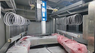 羽毛拍专用静电喷粉设备