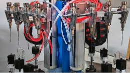 8mm口径玻璃瓶香水瓶内壁小型转盘式喷涂设备