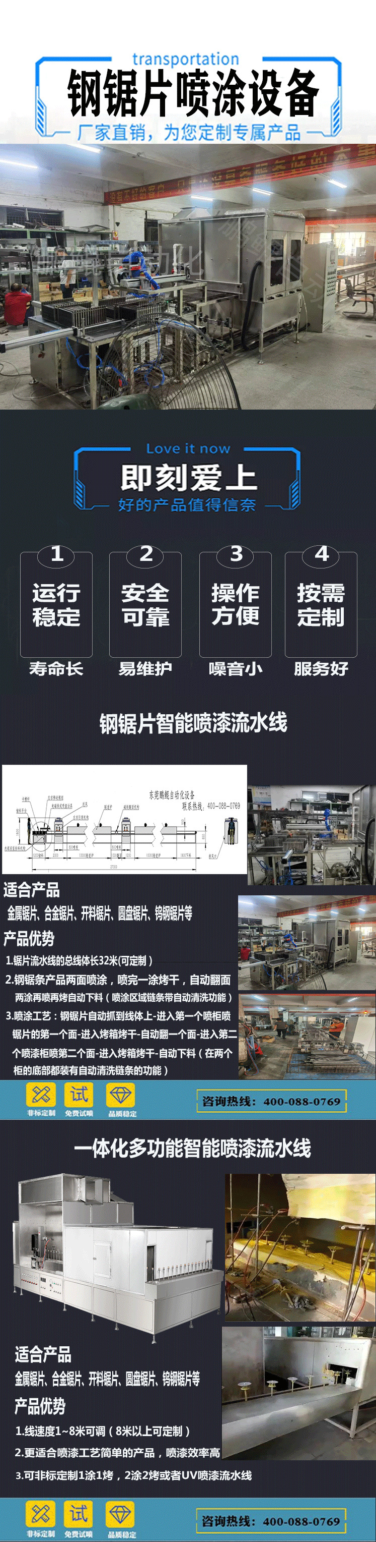 钢锯片喷漆设备