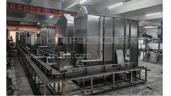 化妆笔杆刷二涂二烤流水线