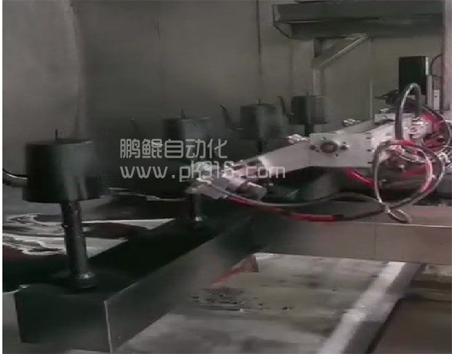 水壶渐变色6轴喷漆设备