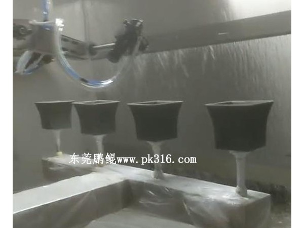 塑胶盆自动喷漆机 (2)